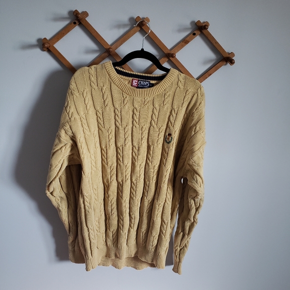 Ralph Lauren Sweaters - VINTAGE CHAPS RALPH LAUREN Yellow Gramps Sweater